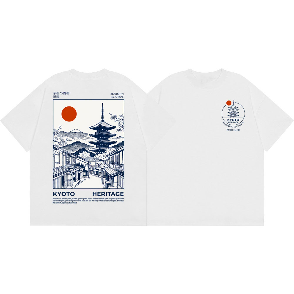 Vintage Fashion Kyoto - Japonya Kyoto Miras Pagoda Grafik T