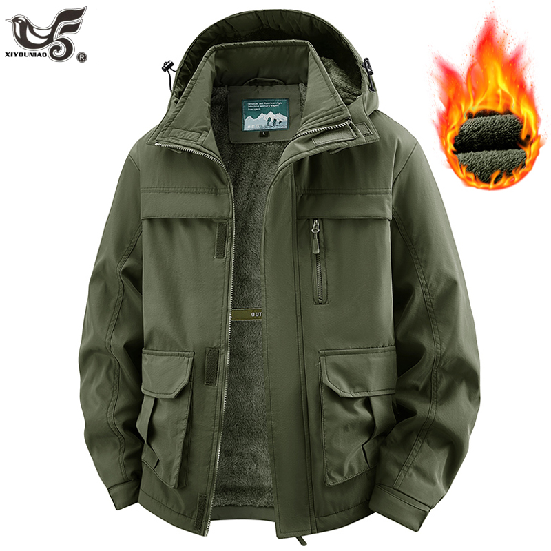 Varsity Jacket Wool - Kışlık ceket erkek kapüşonlu polar astarlı