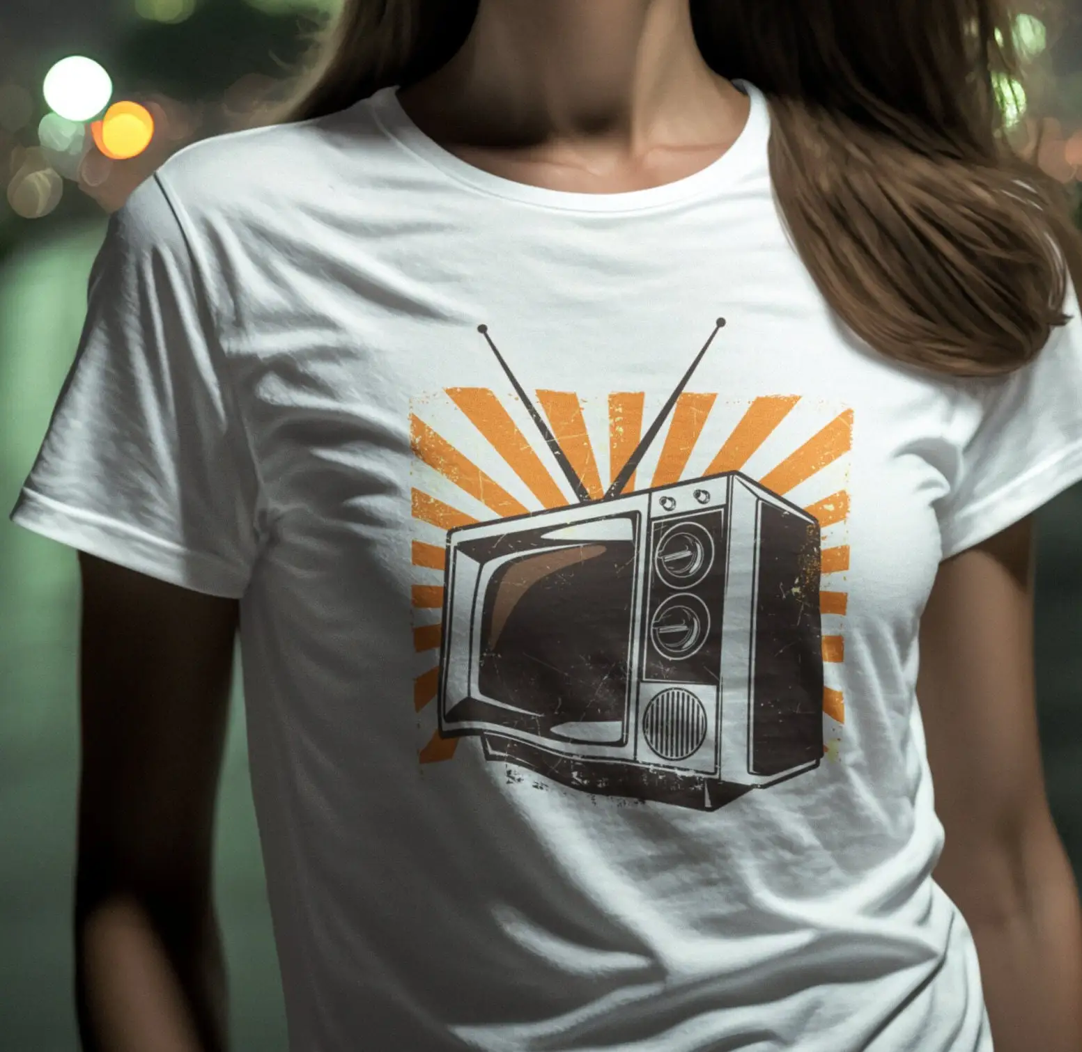 Vintage Fashion History - 70S Vintage Tv Meraklısı Tişört Klasik