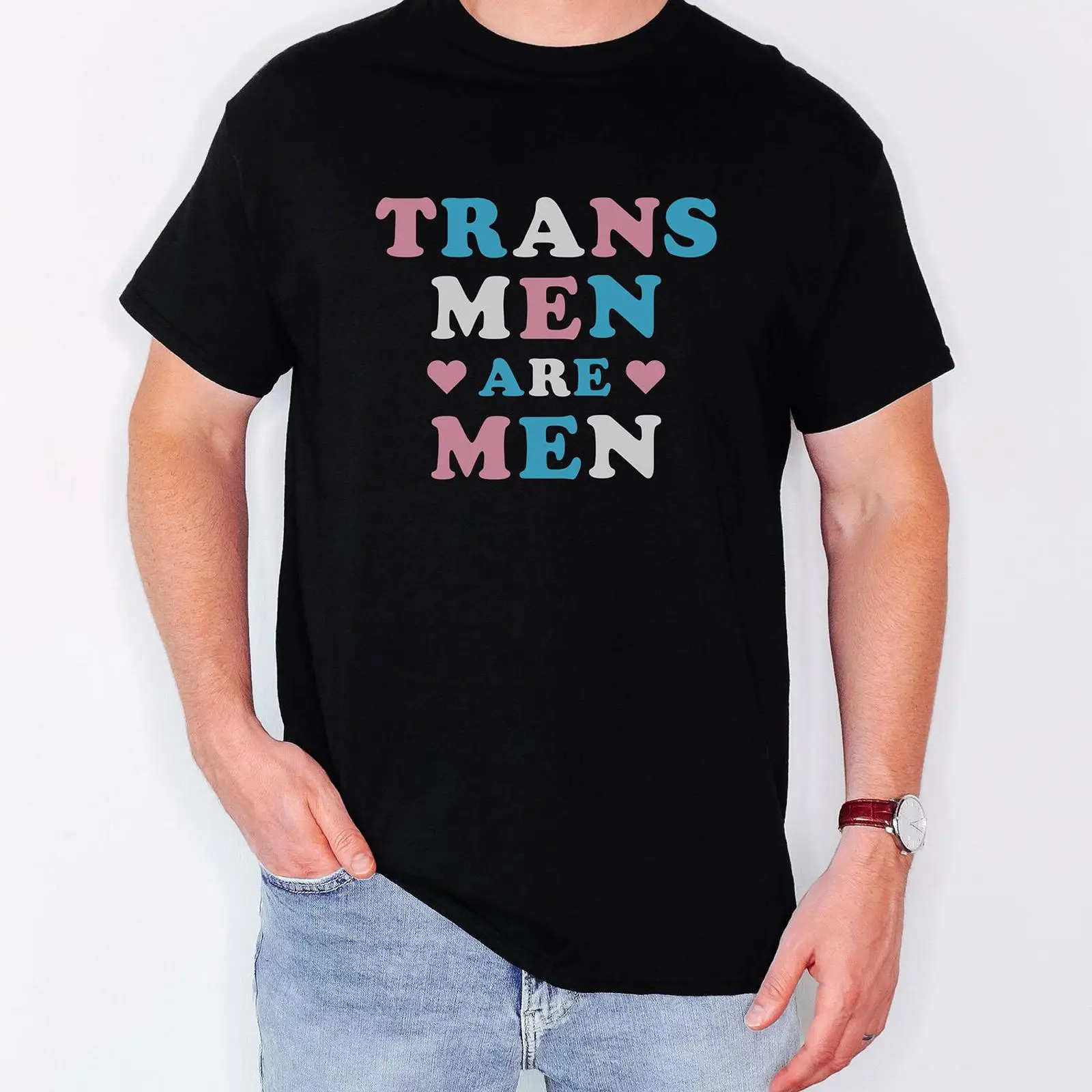 Vintage Queer Fashion - Trans Erkekler Tişörtü Pride LGBTQ Ally