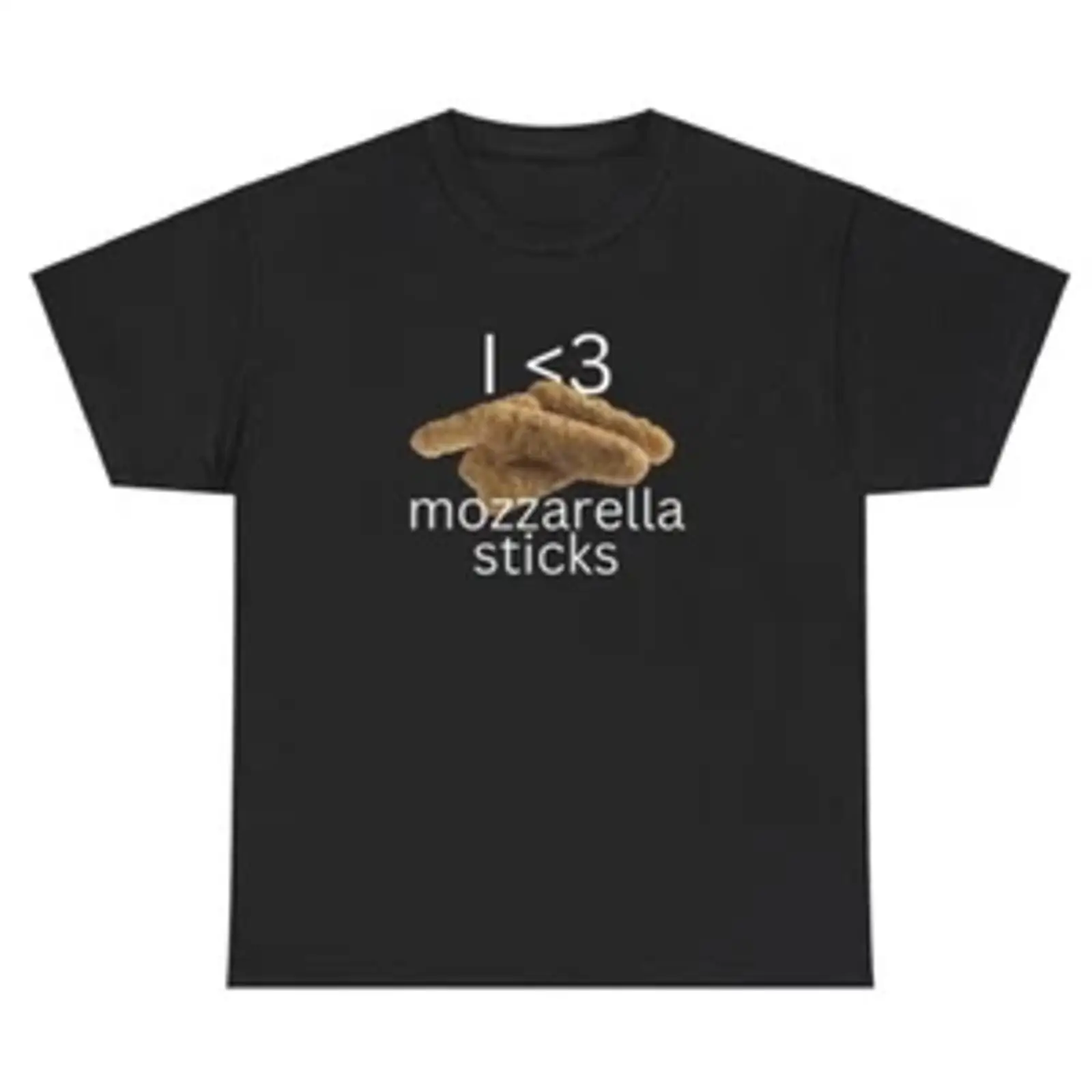 Vintage Fashion Gen Z - Mozzarella Çubuklarını Seviyorum Tişört Komik Peynir
