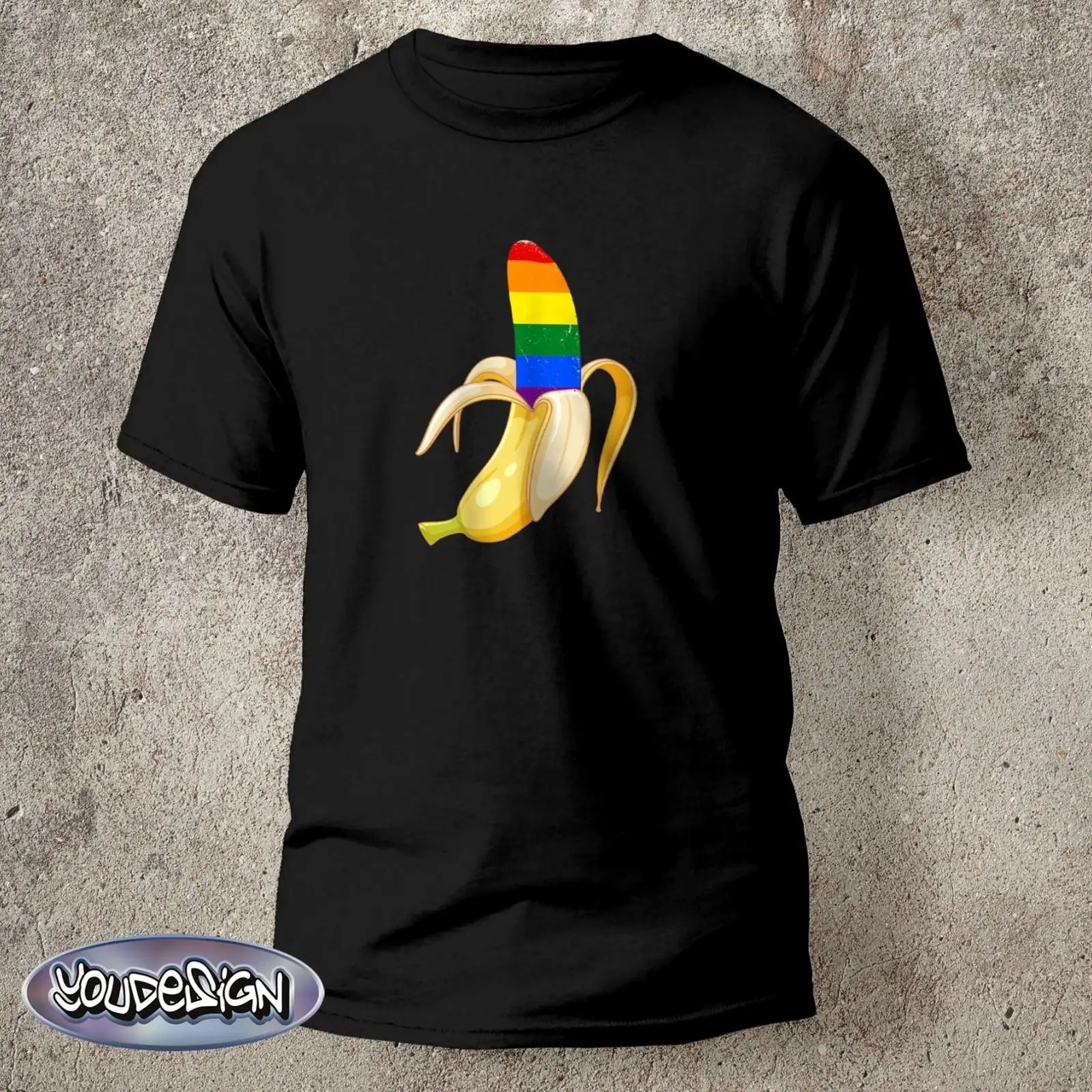 Vintage Queer Fashion - Muz Tişörtü Banana LSBTIQ LGBTQ Queer