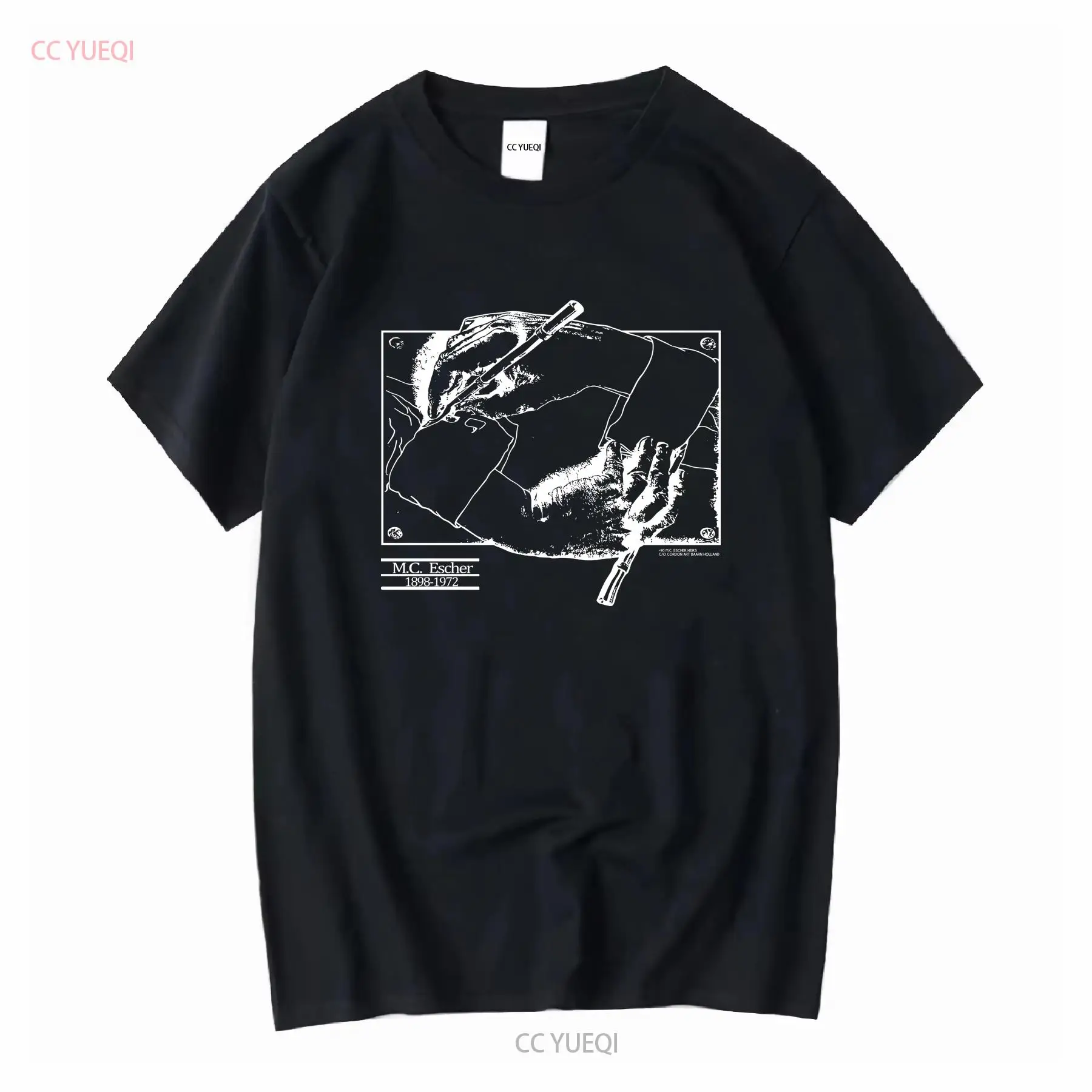 Vintage Fashion Sketches - Vintage 1990 MC Escher Tişörtlü Erkek