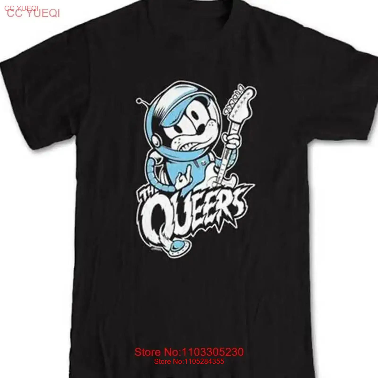 Vintage Queer Fashion - KOMİK The Queers rock grubu siyah