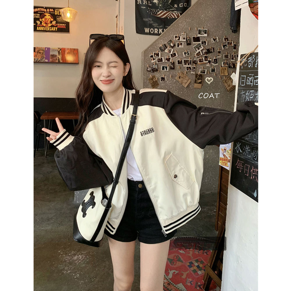 Varsity Jacket Wool - Beyzbol Ceketleri Mor Kadın Bahar Cilt
