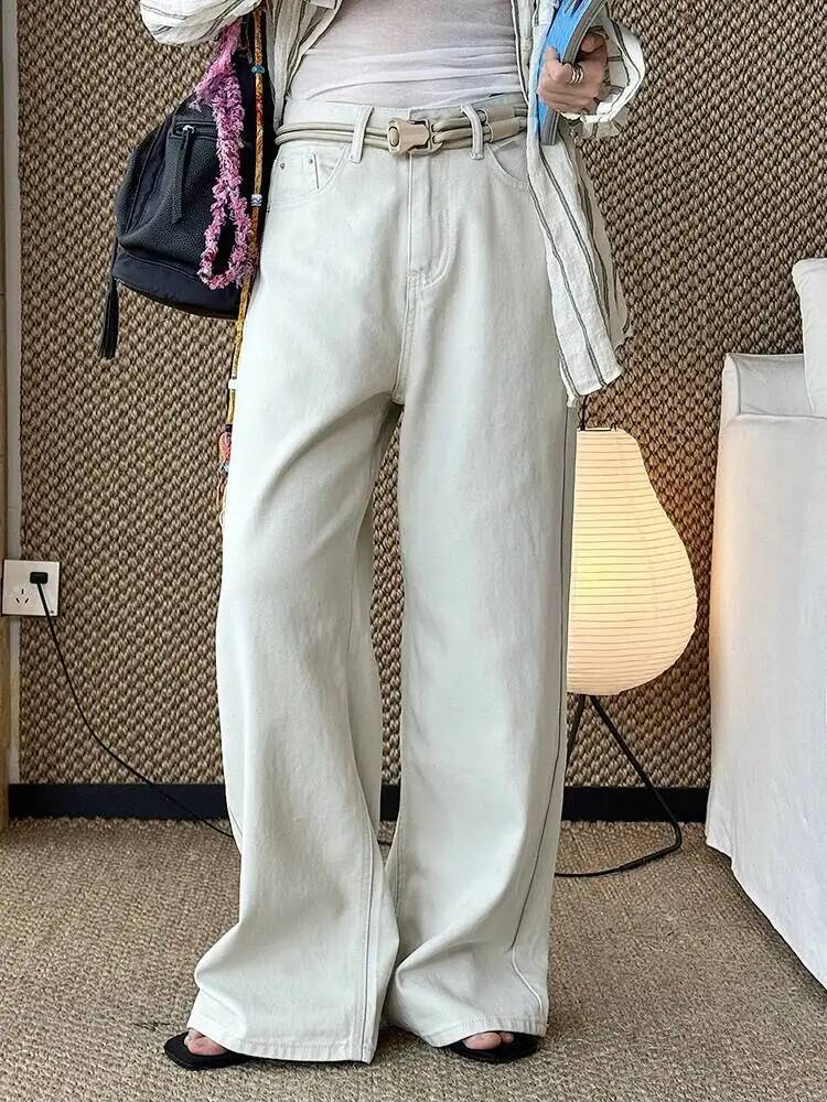 Vintage Fashion Build - Bel Gri Denim Yüksek Vintage Uzun