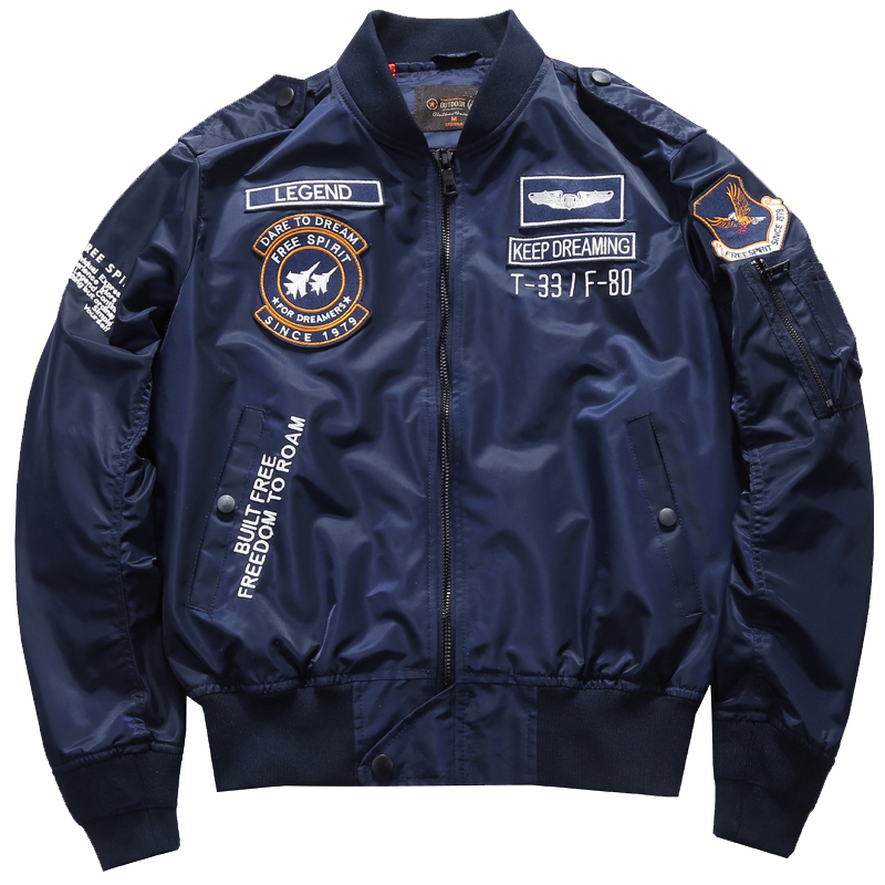 Varsity Jacket Wool - Erkek bahar taktik ordu MA-1 uçuş