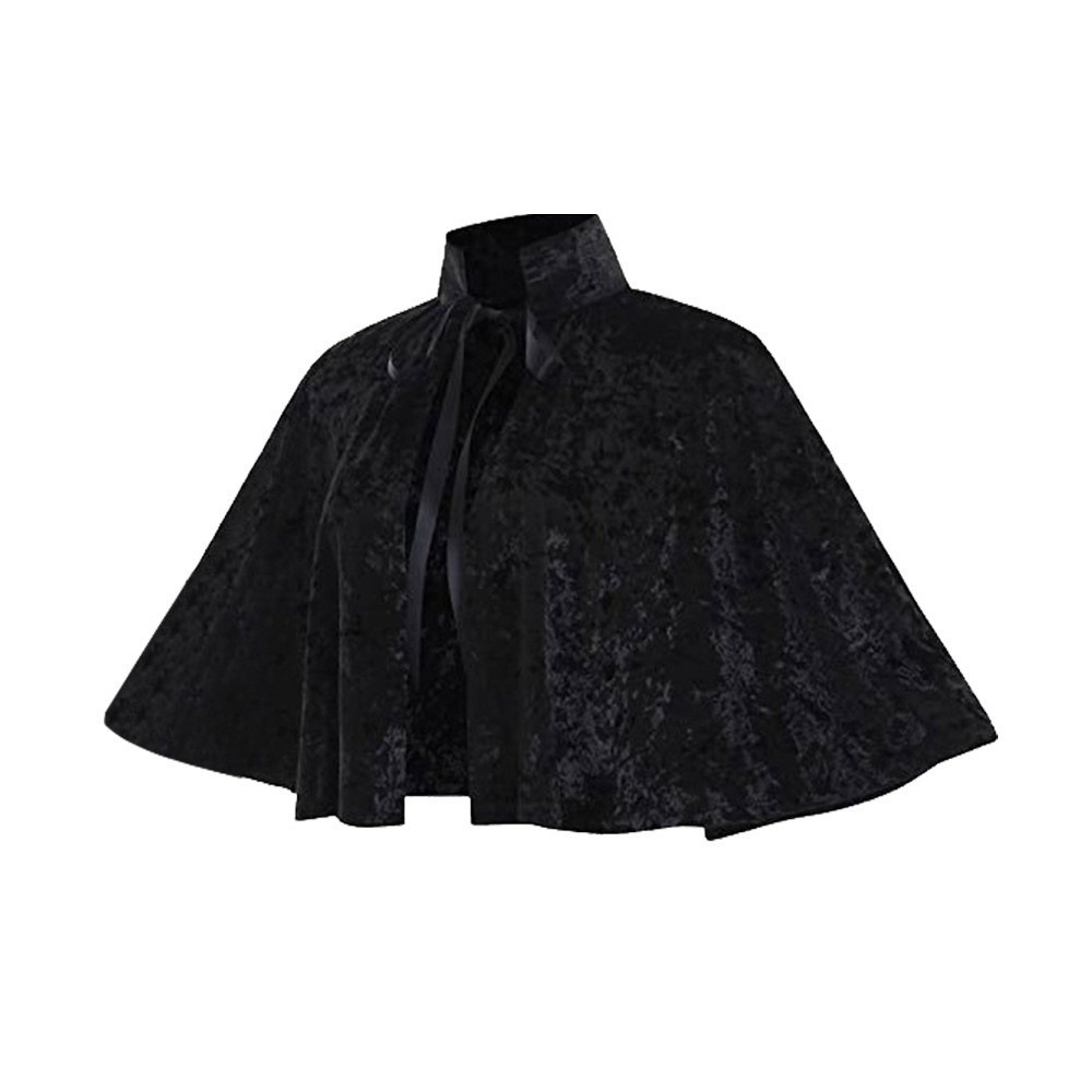 Vintage Trench Coat - Yeni Vintage Cosplay Kadife Pelerin Victoria