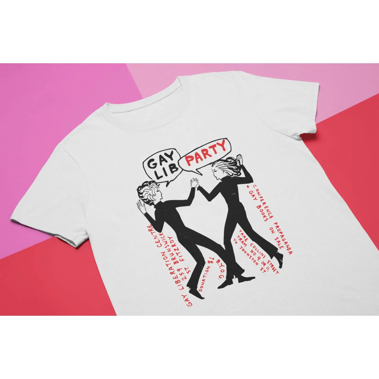 Vintage Queer Fashion - Gay Lib Parti Tişörtü Vintage Queer
