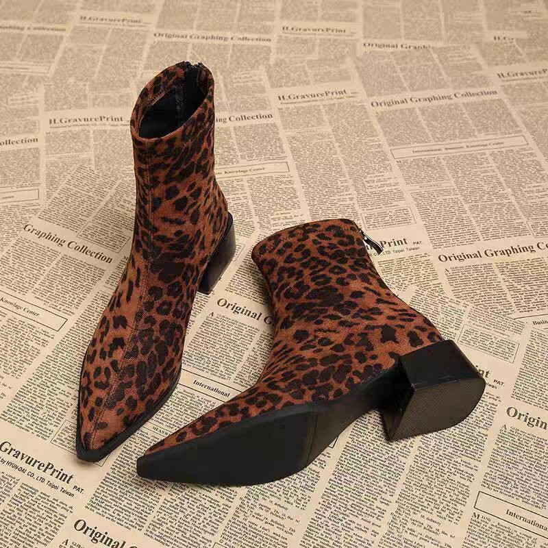 Vintage Fashion Female - Yeni Düşük Topuklu Kadın Modern Bilek