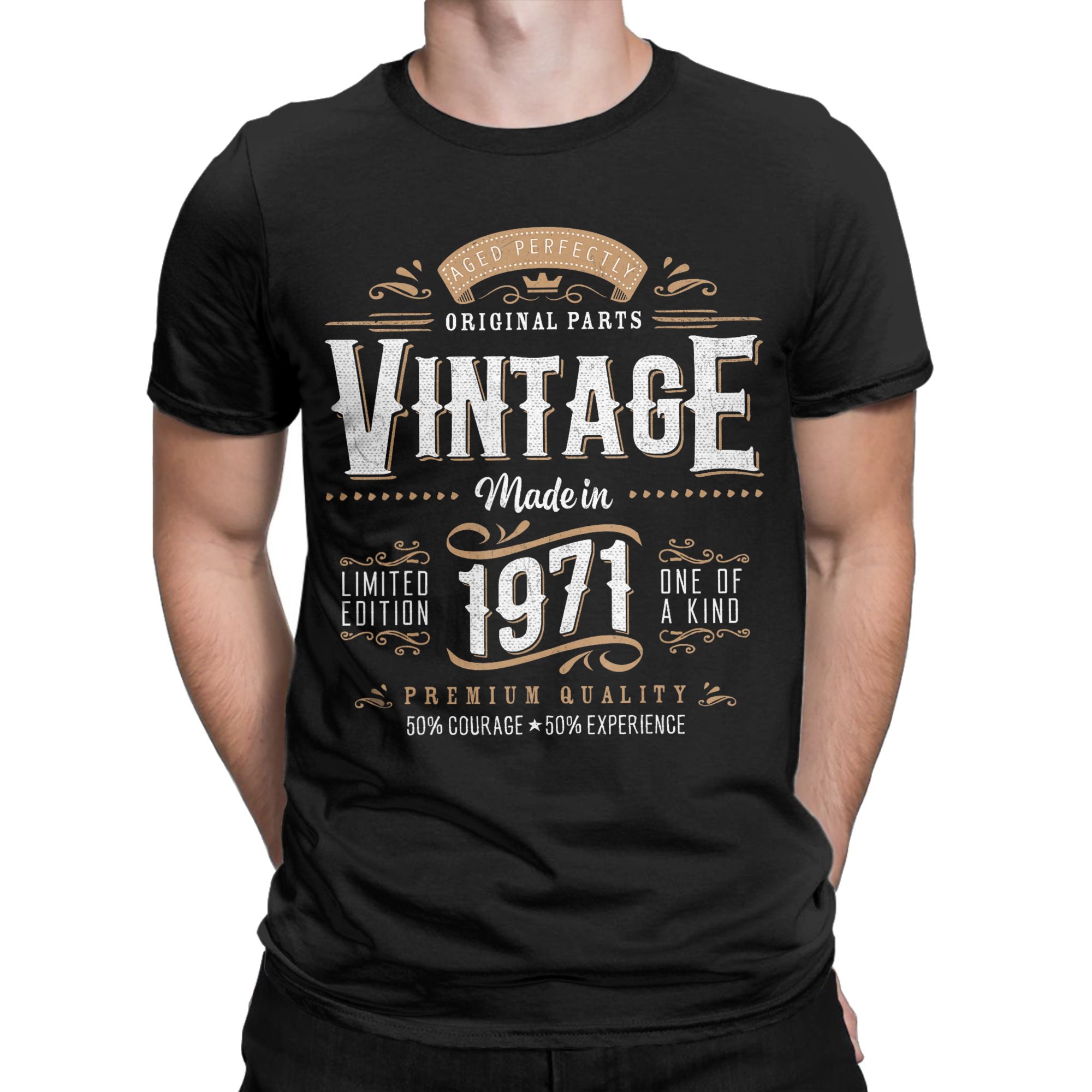 Vintage Fashion Ideas - Erkekler kadın Vintage 1971 Etiket 55.