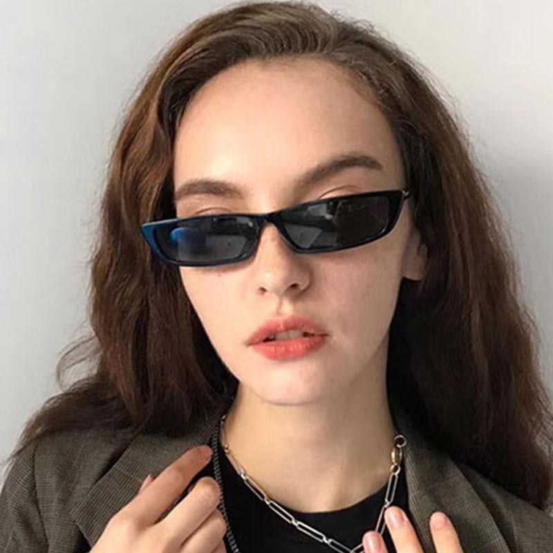 Vintage Fashion Trends - Küçük Dikdörtgen Güneş Gözlüğü Moda Kadın