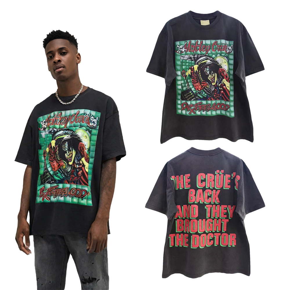 Vintage Fashion Revival - Streetwear Vintage Rock Revival Grafik Tişörtleri
