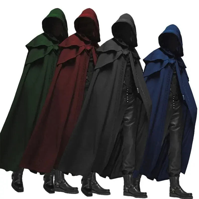 Vintage Trench Coat - Erkekler için Keşiş Kostümü Orta Çağ