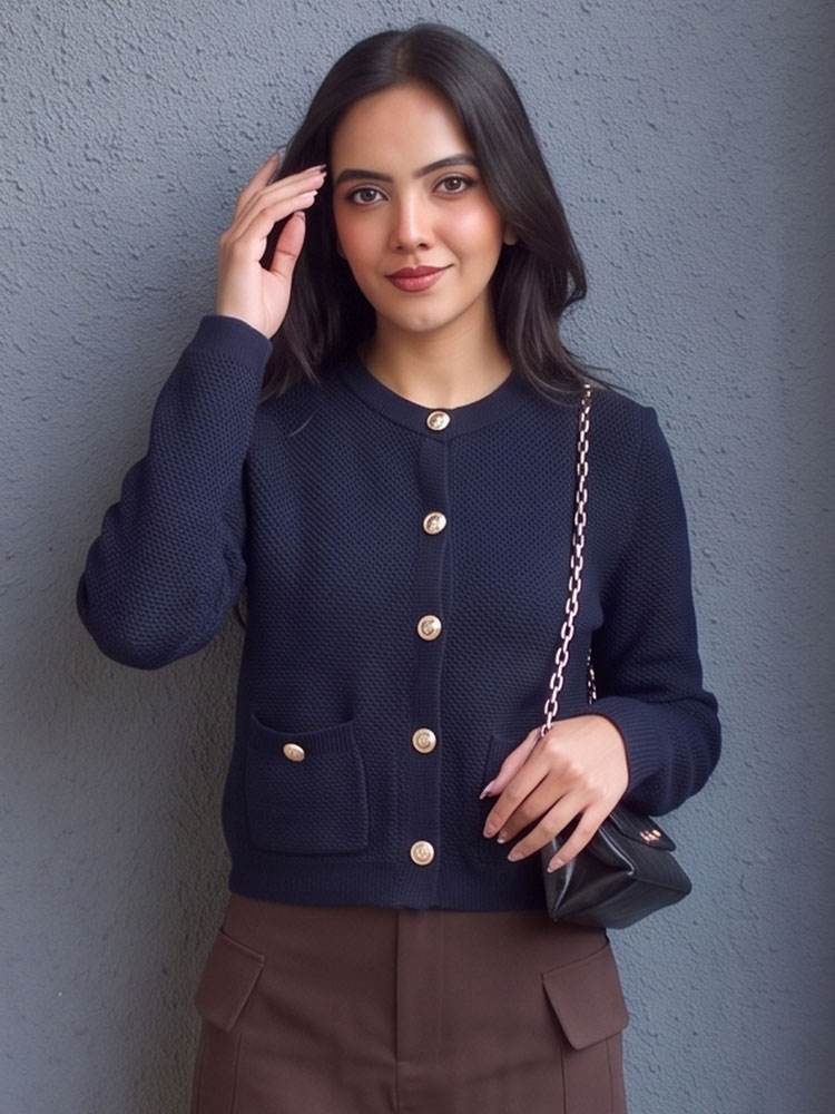 HH Vintage Kadın Düz Renk İnce - Crop Cardigan Vintage incelemesi ve fiyatı