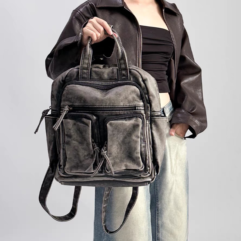 Lüks Yumuşak Yıkanmış PU Deri  - Vintage Fashion Trends incelemesi ve fiyatı