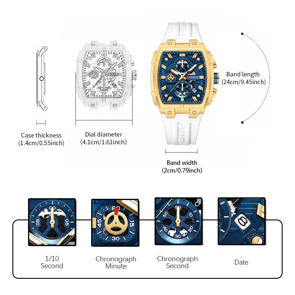 CURREN Lüks Vintage Erkek Spor - Vintage Fashion Watches incelemesi ve fiyatı