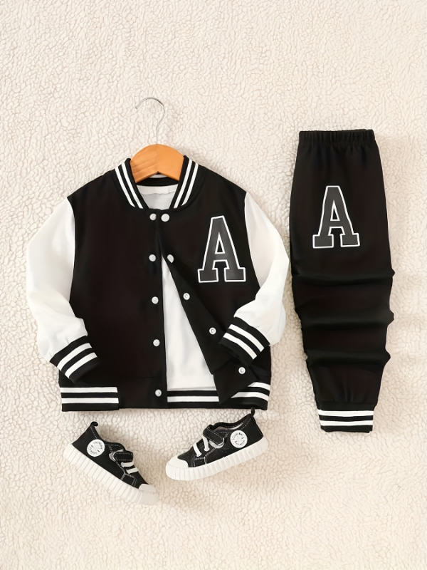 Erkek Çocuk Siyah Beyaz Harfli - Varsity Jacket Wool incelemesi ve fiyatı