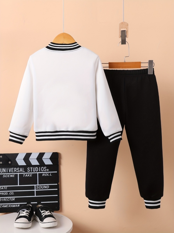 Erkek Çocuk Siyah Beyaz Harfli - Varsity Jacket Wool incelemesi ve fiyatı