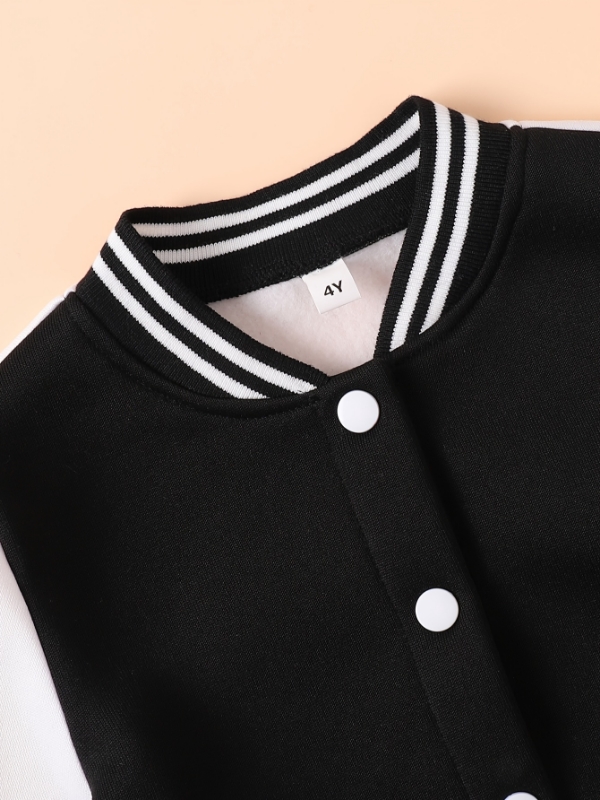 Erkek Çocuk Siyah Beyaz Harfli - Varsity Jacket Wool incelemesi ve fiyatı