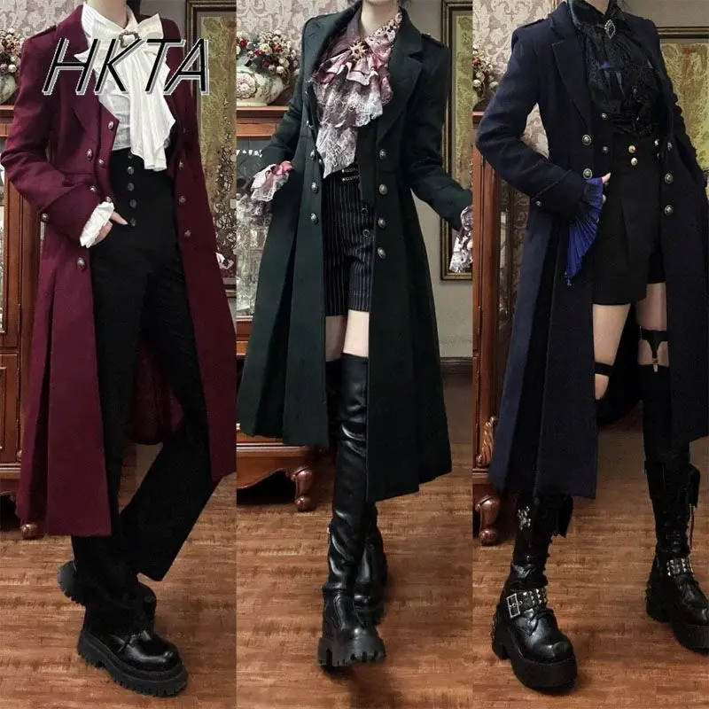 İngiliz Tarzı Retro Koyu Goth  - Vintage Trench Coat incelemesi ve fiyatı