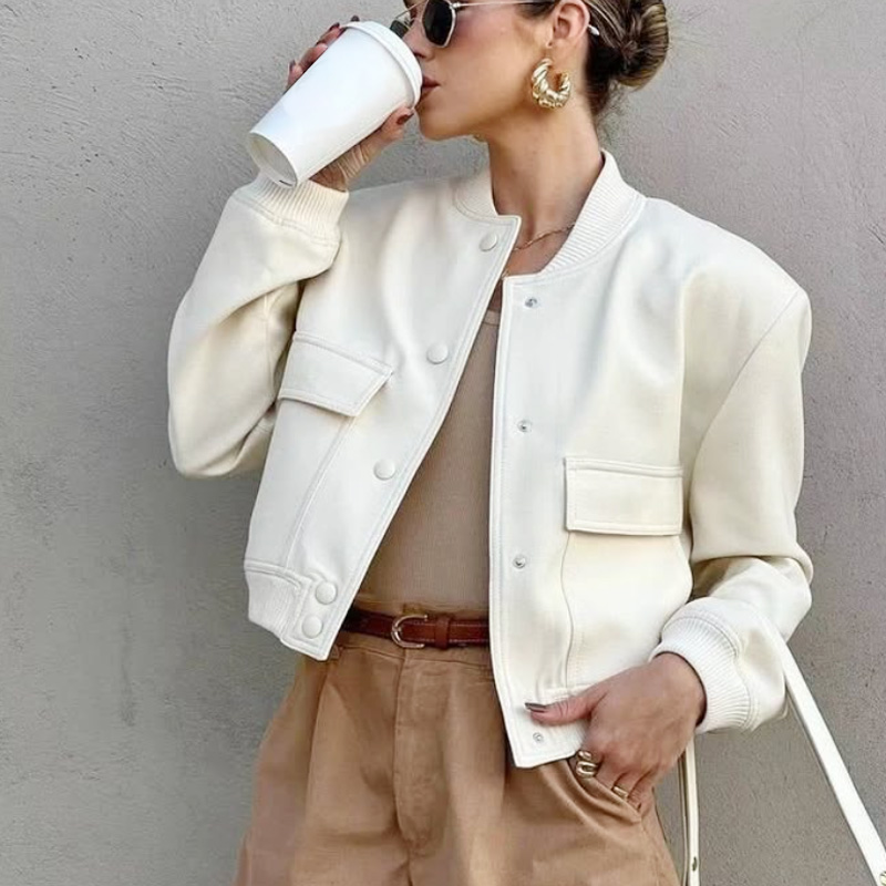 HXAO Kadın Bomber Ceket Kırpıl - Varsity Jacket Wool incelemesi ve fiyatı