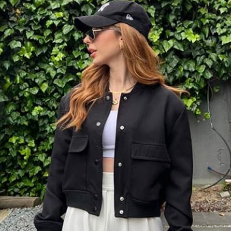 HXAO Kadın Bomber Ceket Kırpıl - Varsity Jacket Wool incelemesi ve fiyatı