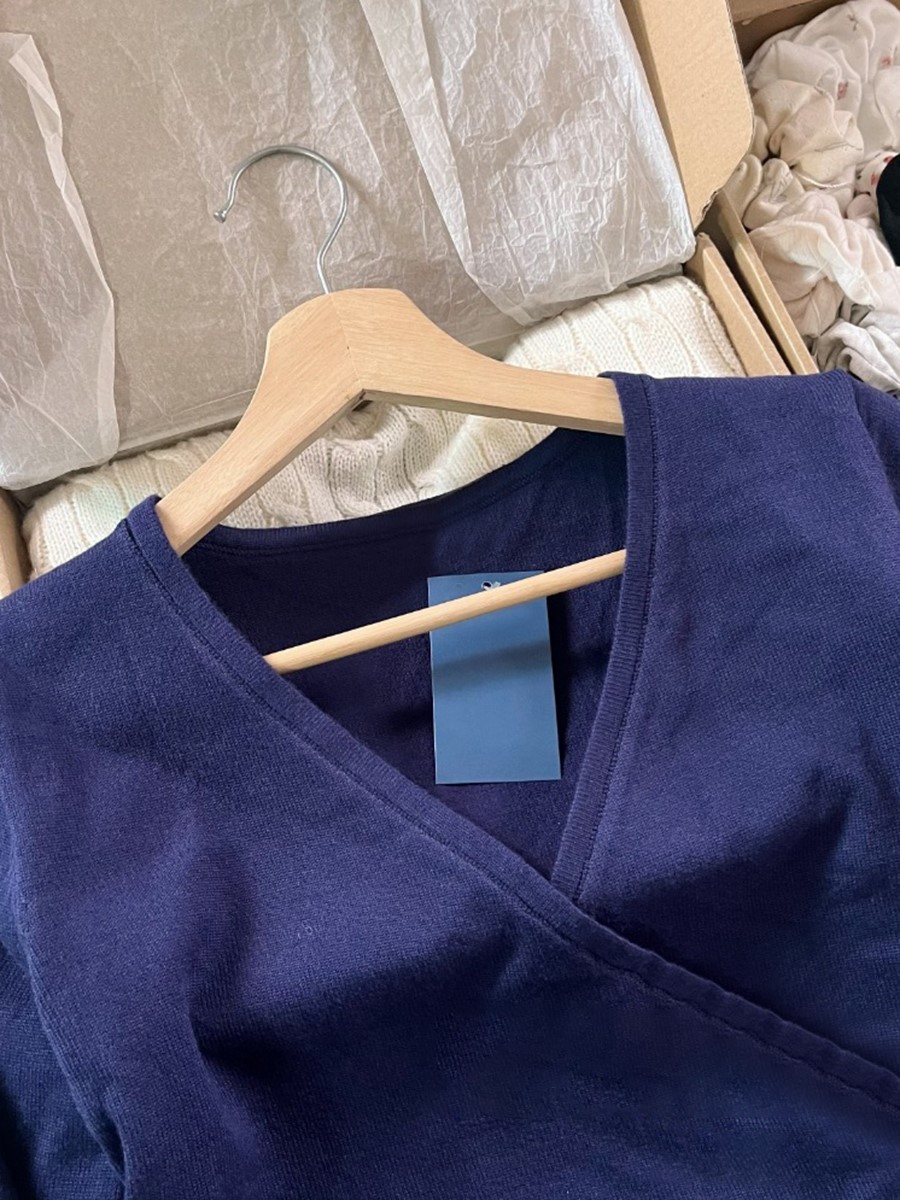 Yeni Donanma Dantel-up Örme Uz - Crop Cardigan Vintage incelemesi ve fiyatı