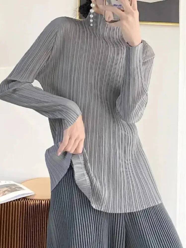 Moda Düz Renk Kıvrımlı Tişört  - Vintage Fashion Build incelemesi ve fiyatı