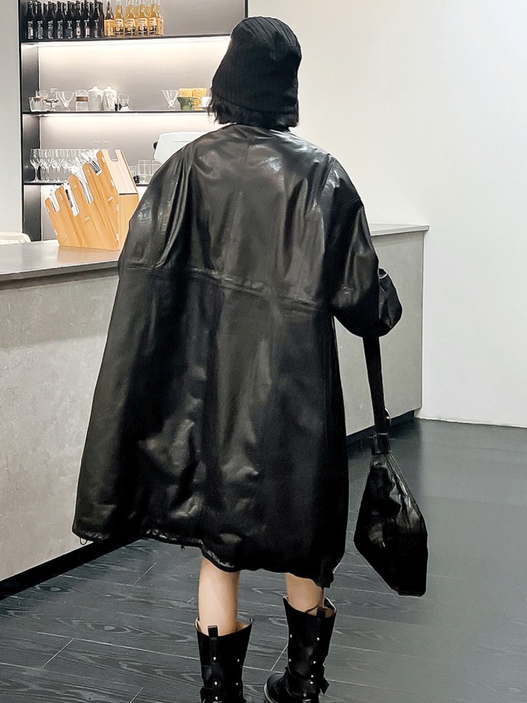 Vintage Kadınlar Kış Sığır Der - Vintage Trench Coat incelemesi ve fiyatı