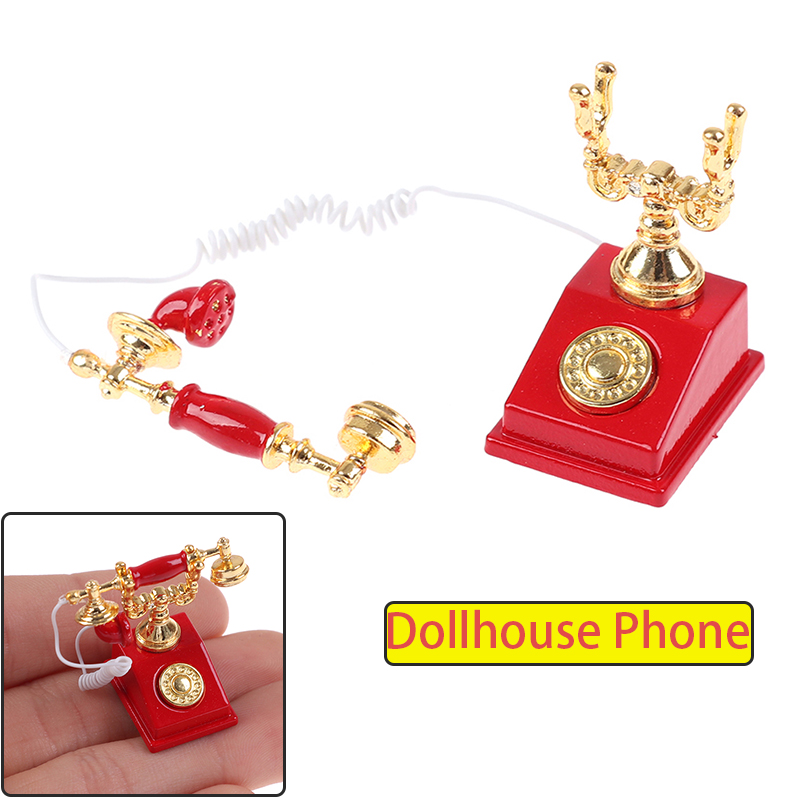 1:12 Vintage Telefon Dollhouse - Vintage Fashion Houses incelemesi ve fiyatı