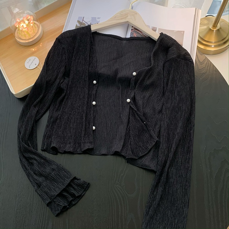 2026 Örme İnce Kazak Hırka Kad - Crop Cardigan Vintage incelemesi ve fiyatı